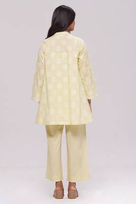 Butter yellow cotton co-ord set 2