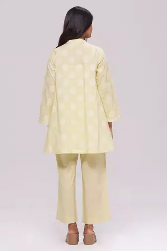Butter yellow cotton co-ord set