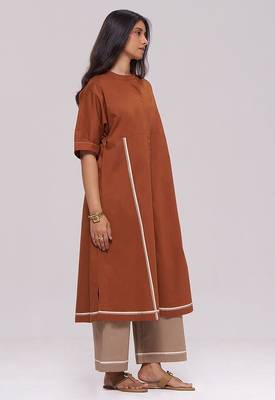 Bombay brown and travertine cotton co-ord set 2