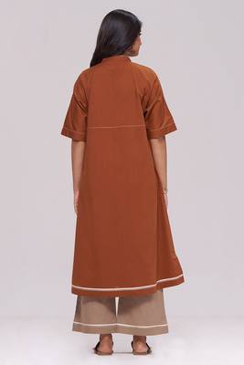 Bombay brown and travertine cotton co-ord set 3