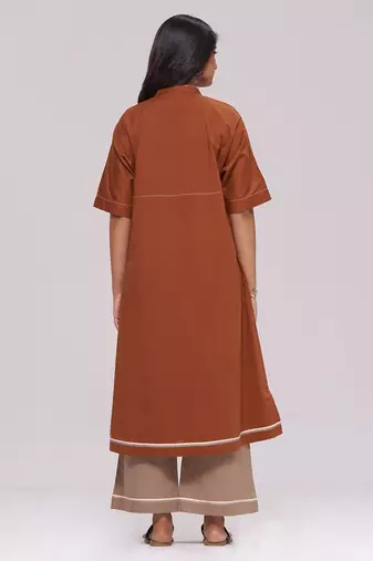 Bombay brown and travertine cotton co-ord set