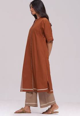 Bombay brown and travertine cotton co-ord set 5
