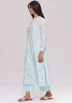 Morning mist blue mul-mul co-ord set 3