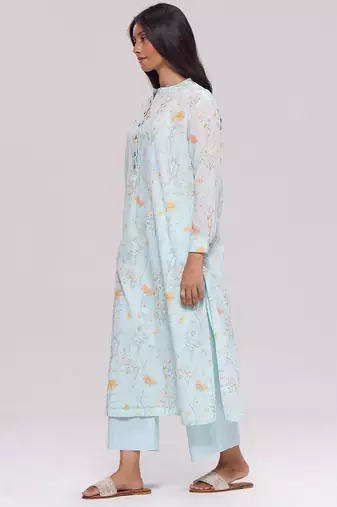 Morning mist blue mul-mul co-ord set