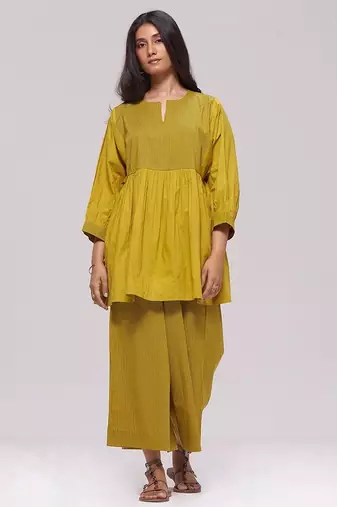 Olive oil cotton co-ord set