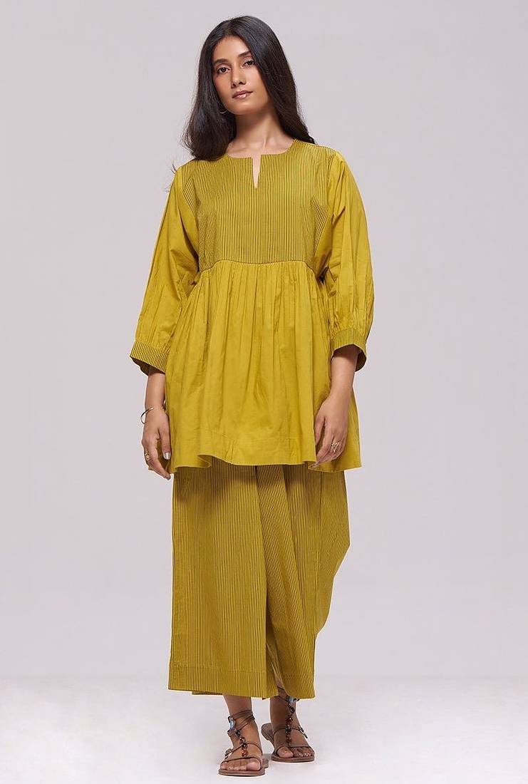 Olive oil cotton co-ord set