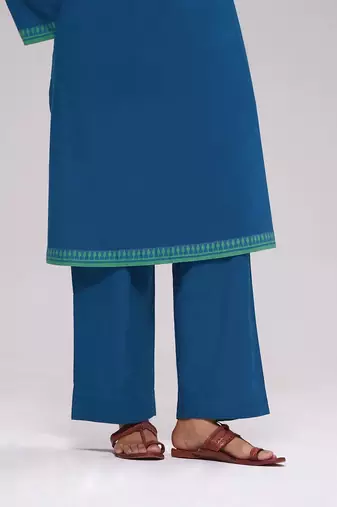 Deep blue cotton co-ord set