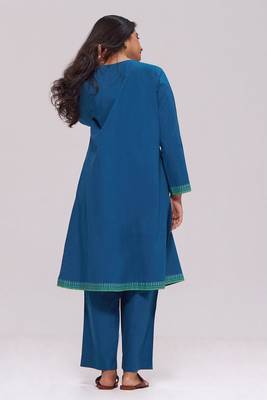Deep blue cotton co-ord set 4