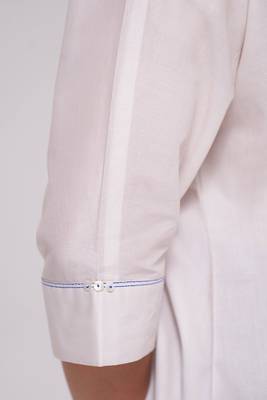 Off-white and blue cotton co-ord set 5