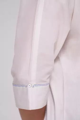 Off-white and blue cotton co-ord set