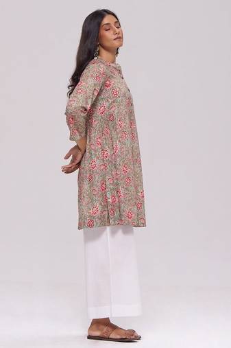 Basil green and pink cotton co-ord set