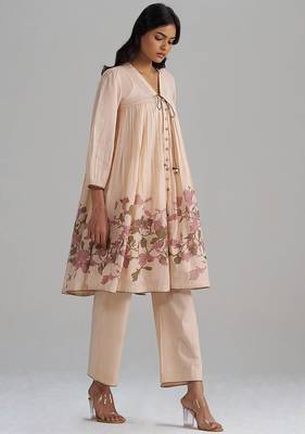 Baby peach mul-mul co-ord set 1