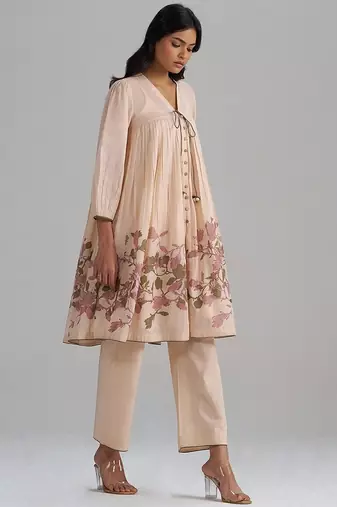 Baby peach mul-mul co-ord set