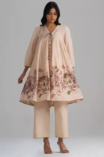 Baby peach mul-mul co-ord set