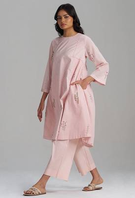 Rose pink mul-mul co-ord set 1