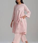 Rose pink mul-mul co-ord set