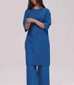 Indigo bunting cotton co-ord set
