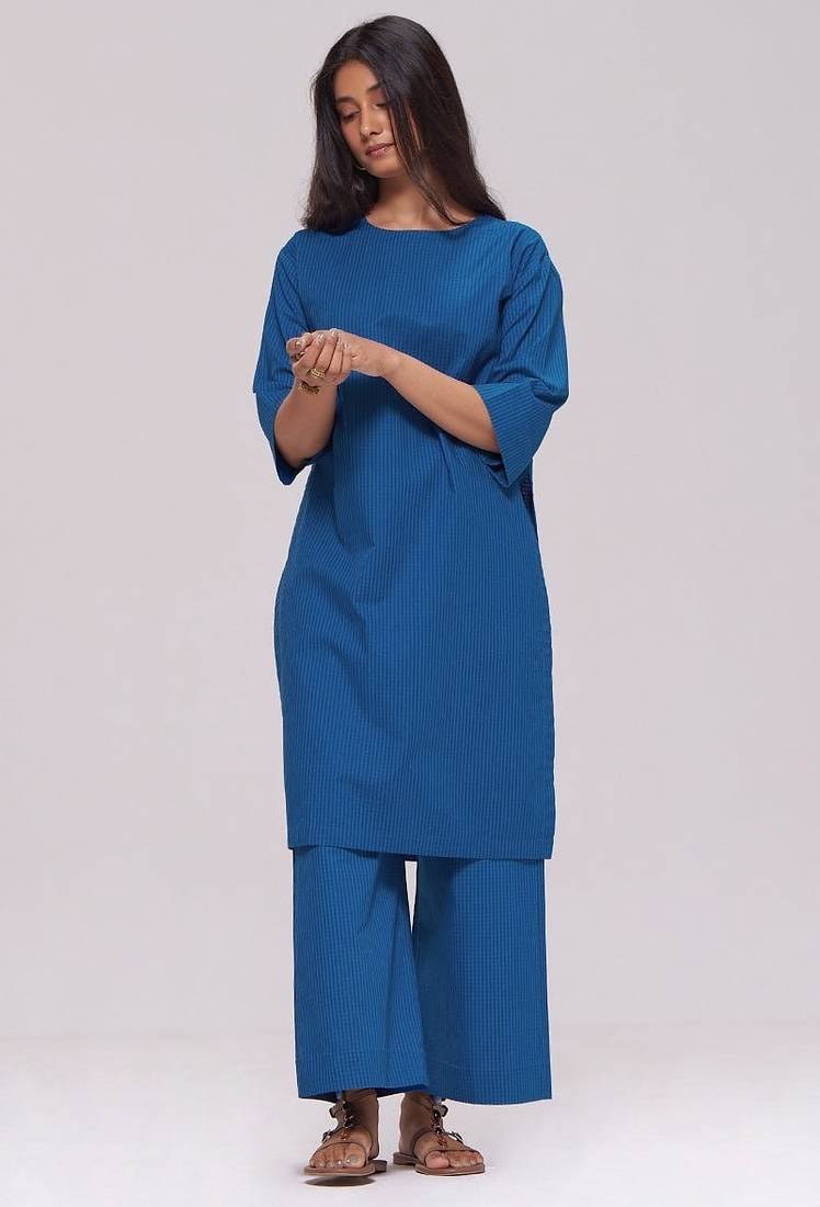 Indigo bunting cotton co-ord set