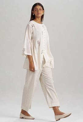 Ivory mul-mul co-ord set 1
