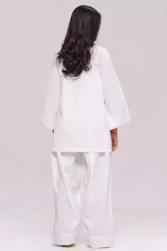 White cotton co-ord set