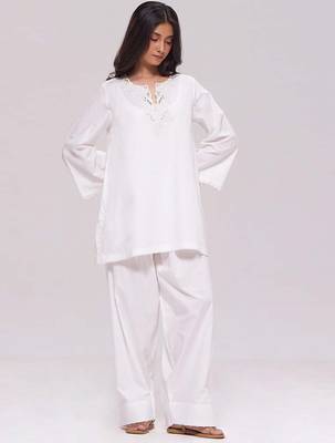 White cotton co-ord set 3