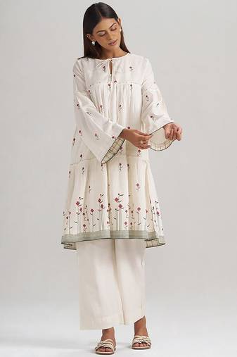 Butter creme cotton co-ord set