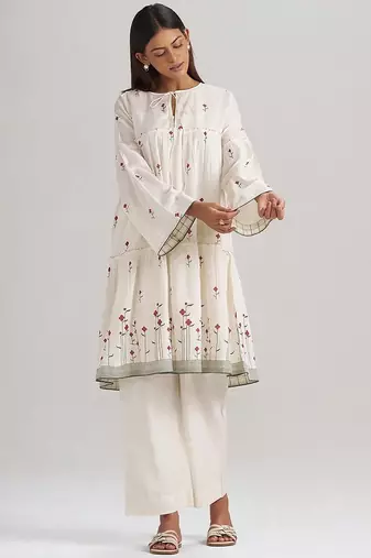 Butter creme cotton co-ord set