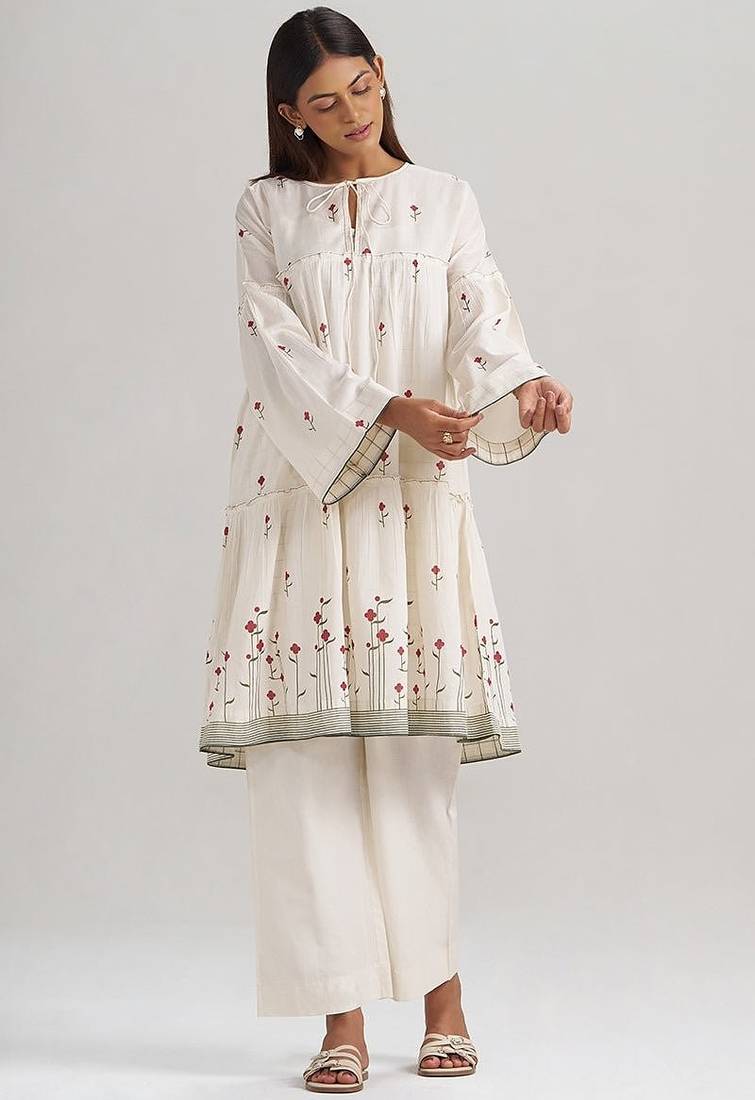 Butter creme cotton co-ord set