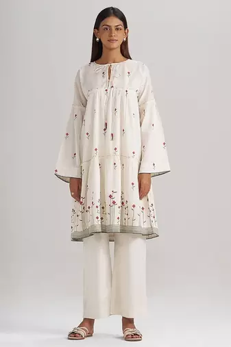Butter creme cotton co-ord set
