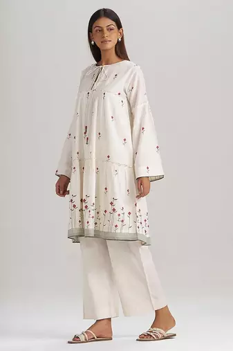 Butter creme cotton co-ord set