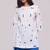 White and blue pure cotton co-ord set
