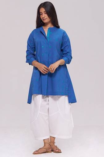 Denim blue pure cotton co-ord set