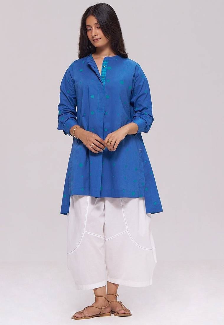 Denim blue pure cotton co-ord set