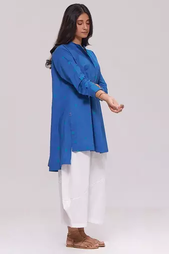 Denim blue pure cotton co-ord set