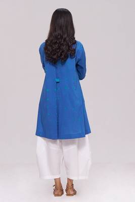 Denim blue pure cotton co-ord set 3