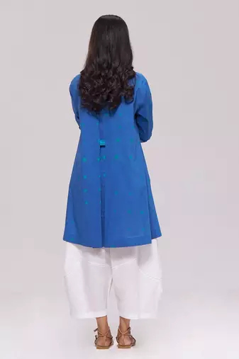 Denim blue pure cotton co-ord set