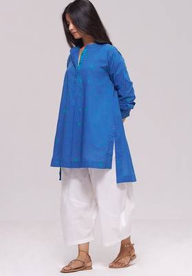 Denim blue pure cotton co-ord set 4