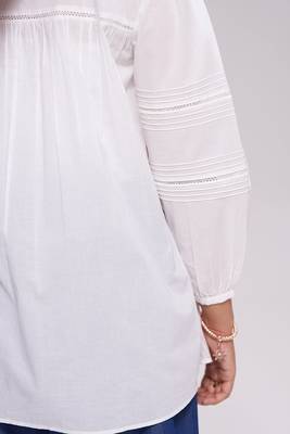 White and blue cotton co-ord set 2
