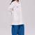 Off-white and blue cotton co-ord set