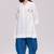 Off-white and blue cotton co-ord set