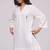 Off-white and blue cotton co-ord set