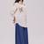 Off-white and denim blue co-ord set