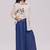 Off-white and denim blue co-ord set