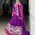 Purple Navaratri Special Pure Rayon Printed & Mirror Hand work Lehenga with Stitched Choli