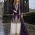 Violet chinon free size stitched palazzo suit with codding dori & sequin work