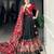 Black Navaratri Special Tussar Silk Patola Printed Lehenga with unstitched Blouse
