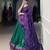 Green Navaratri Special Bandhej Print With Gotta Patti Lace Touch Up Lehenga with Unstitched Blouse
