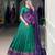 Green Navaratri Special Bandhej Print With Gotta Patti Lace Touch Up Lehenga with Unstitched Blouse