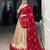 Off White Navaratri Special Bandhej Print With Gotta Patti Lace Touch Up Lehenga with Unstitched Blouse