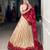 Off White Navaratri Special Bandhej Print With Gotta Patti Lace Touch Up Lehenga with Unstitched Blouse